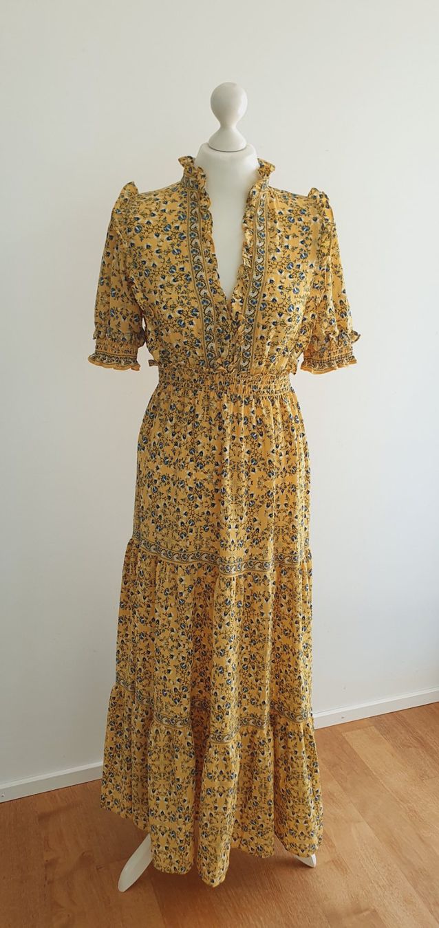 Vestiti: Maxikleid gelb/bunt Gr. 34/XS Neu – Nuovo (secondo la descrizione) da Stansstad venduto da InStyle8