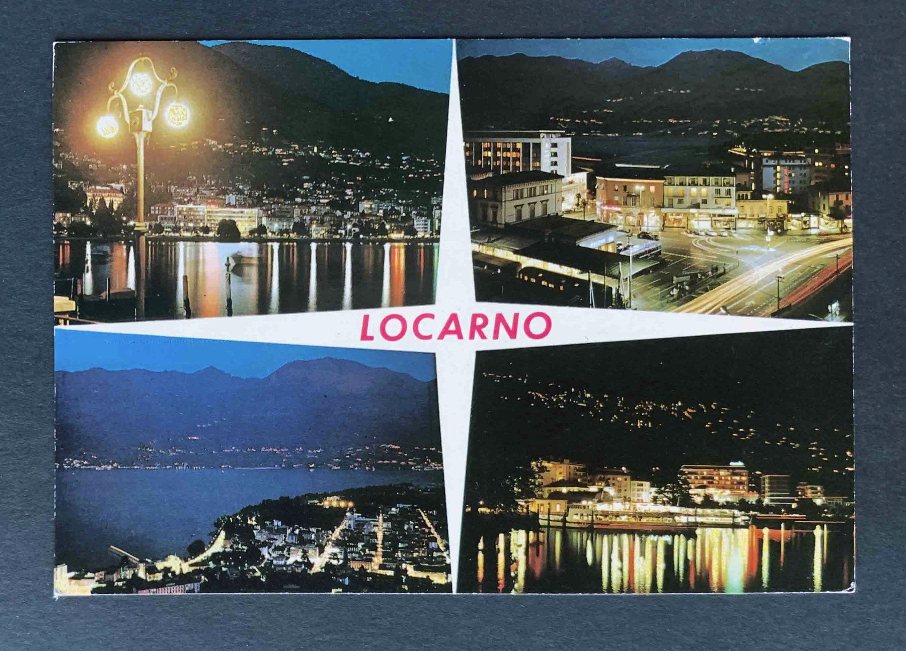 Cartes postales: AK LOCARNO DI NOTTE – D'occasion à Goldau par artelier1