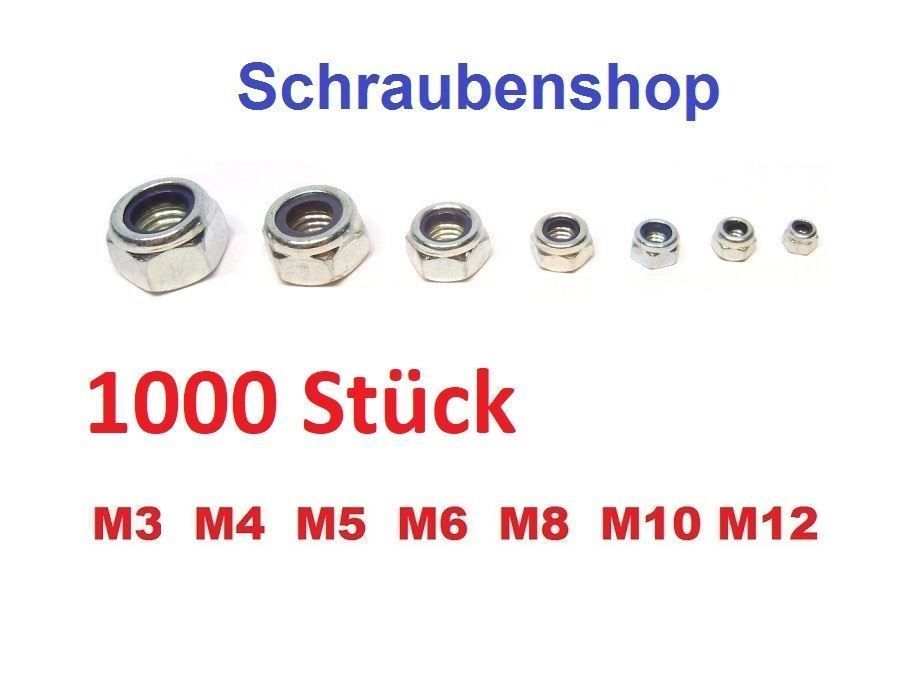 100 Stück M3 Stopmutter selbstsichernde Mutter - Schrauben