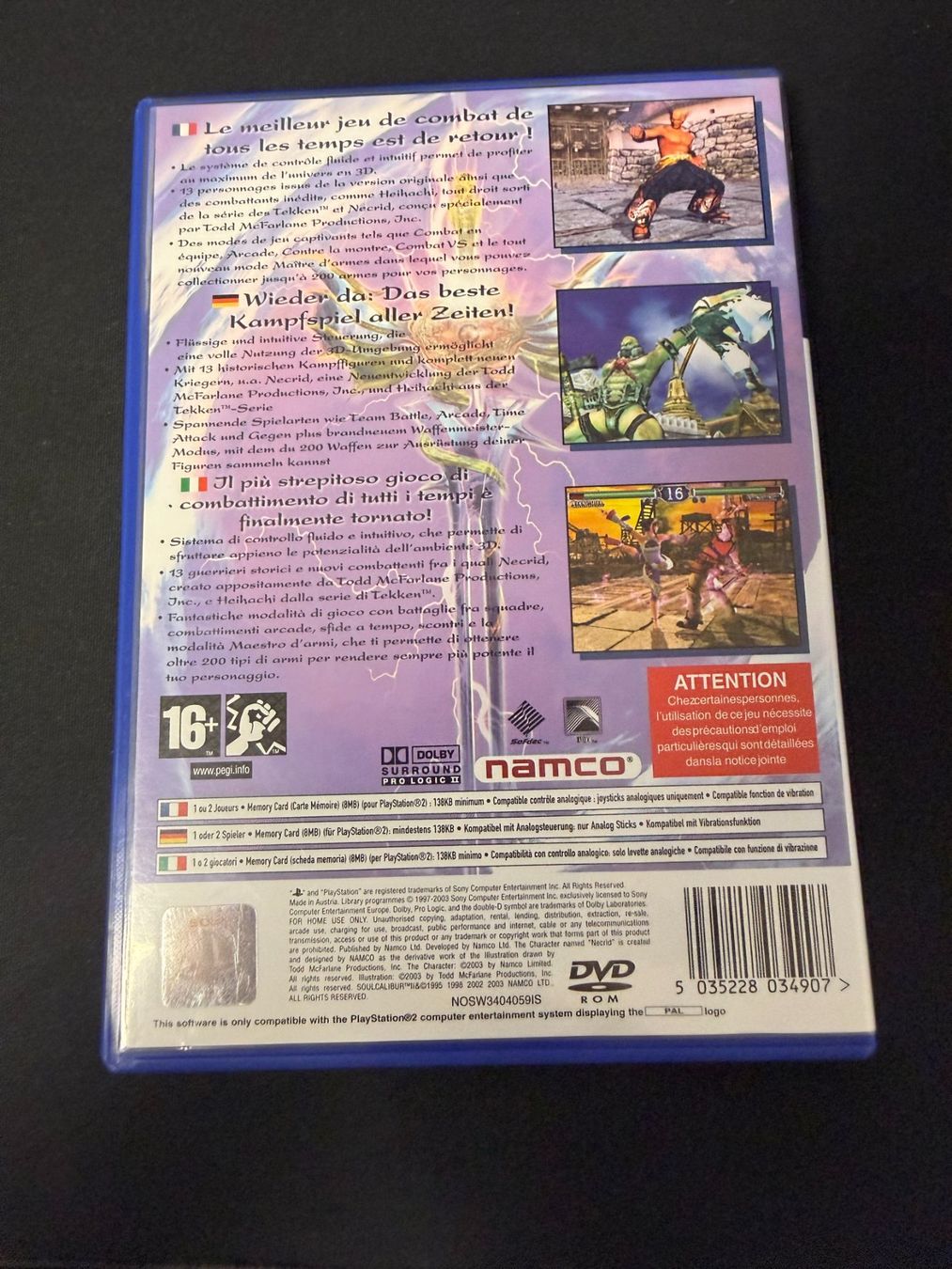 Sony Giochi: Soulcalibur 2 - PS2 – Usato da Pont-de-la-Morge venduto da Darfal 2