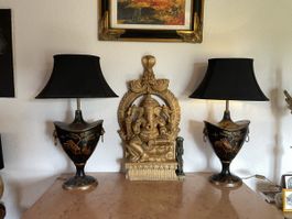 2 Japanische Asiatische Lampen Chinoiserie