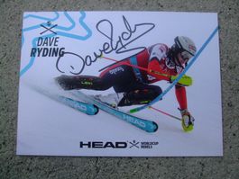 DAVE RYDING (ENG) SKISTAR AUTOGRAMMKARTE