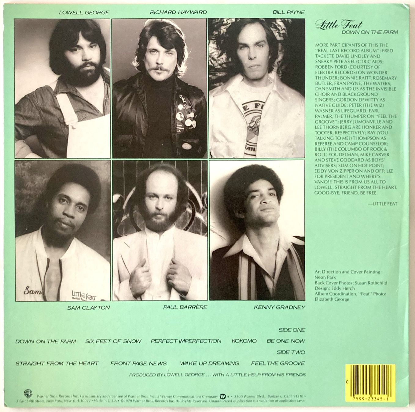 Dischi in vinile: LITTLE FEAT - DOWN ON THE FARM – Usato da Bottens venduto da hotter-than-hell 1