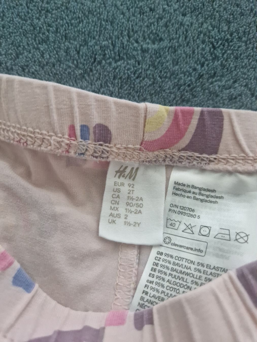 H&M Calze & Collant: Leggings Grösse 92 Regenbogen🌈 – Usato da Heimberg venduto da Eleanor20 1