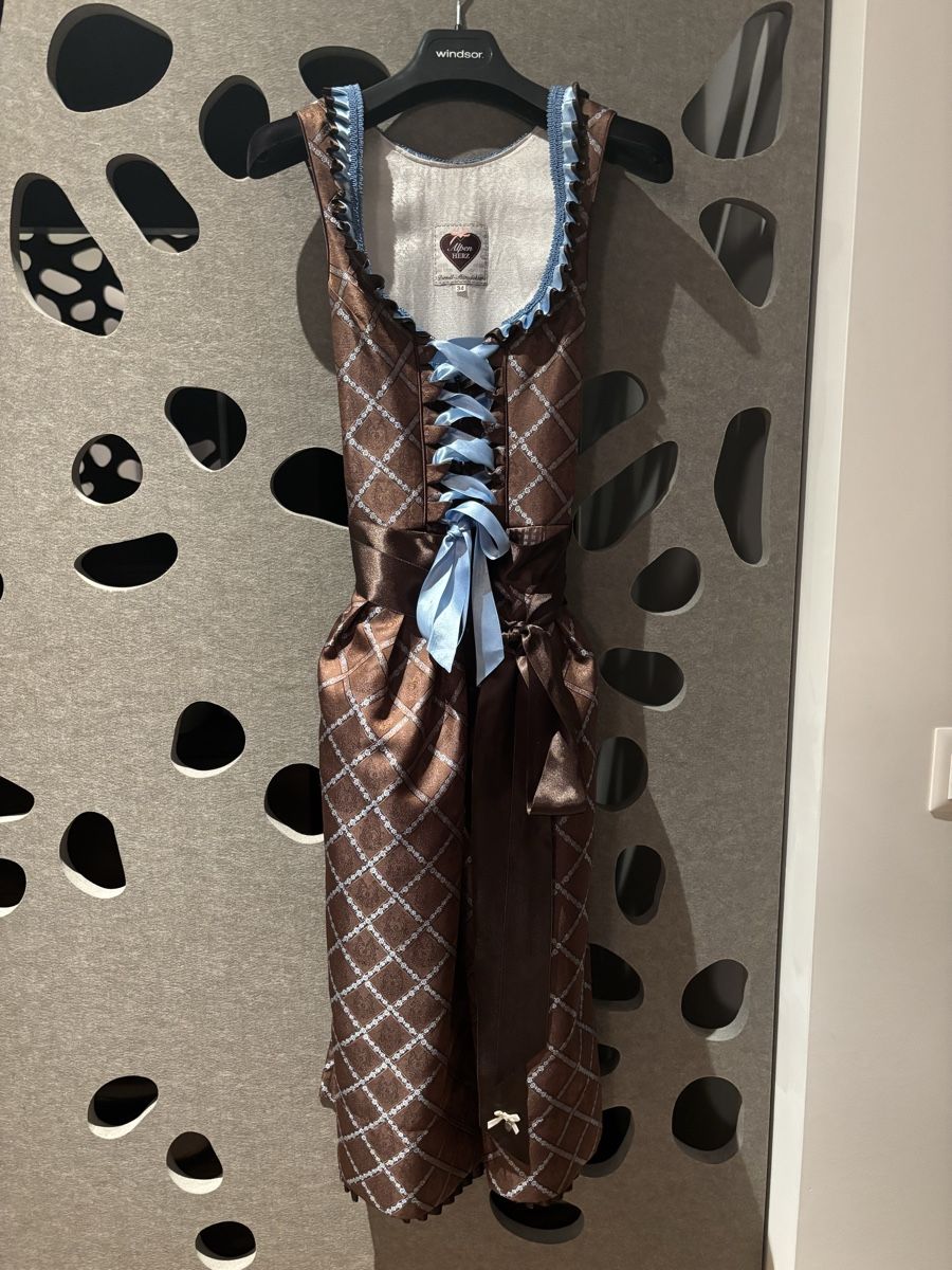 Vestiti: Dirndl Gr. 34 Braun/Blau von Alpenherz – Usato da Bottighofen venduto da lwa_11686 1