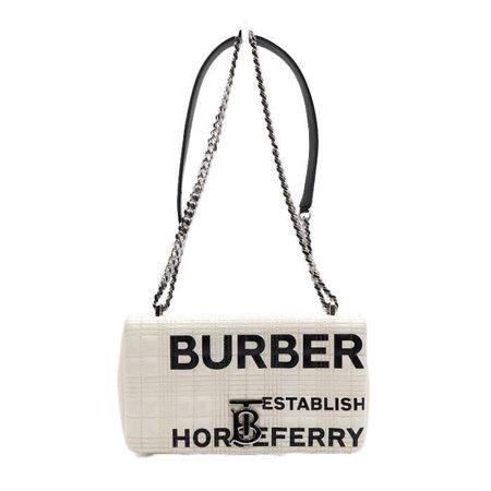 Burberry TB Logo Horse Ferry Print Quilted Small Rolla Bag