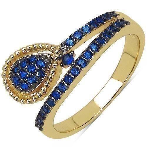 Anelli: SilberRing * BLAU CUBIC ZIRCONIA – Nuovo (secondo la descrizione) da Berg TG venduto da marta970