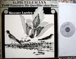 Telemann Larrieu – 12 Fantasien Für Querflöte Ohne Bass LP🛀