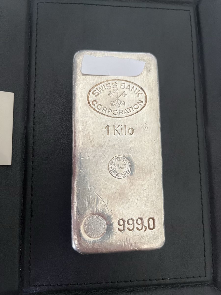 Metalli preziosi: 1 Kilo Silberbarren 999,0 SBC – Usato da Würenlos venduto da KLG_3TBs