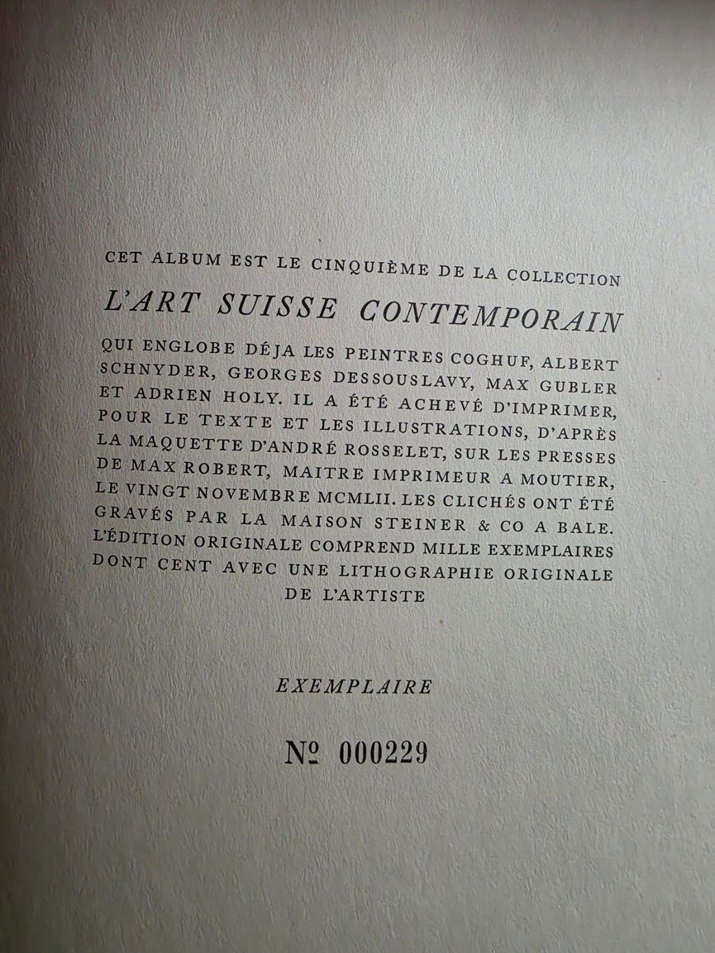 Bücher: Adrien Holy - Kunstmappe Nr. 229  - 1952 – Gebraucht aus Walterswil BE von Lonitti 4
