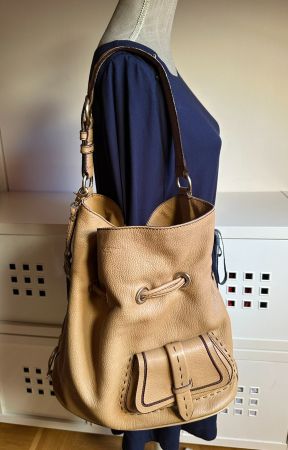 Sac Lancel 1er flirt XL beige