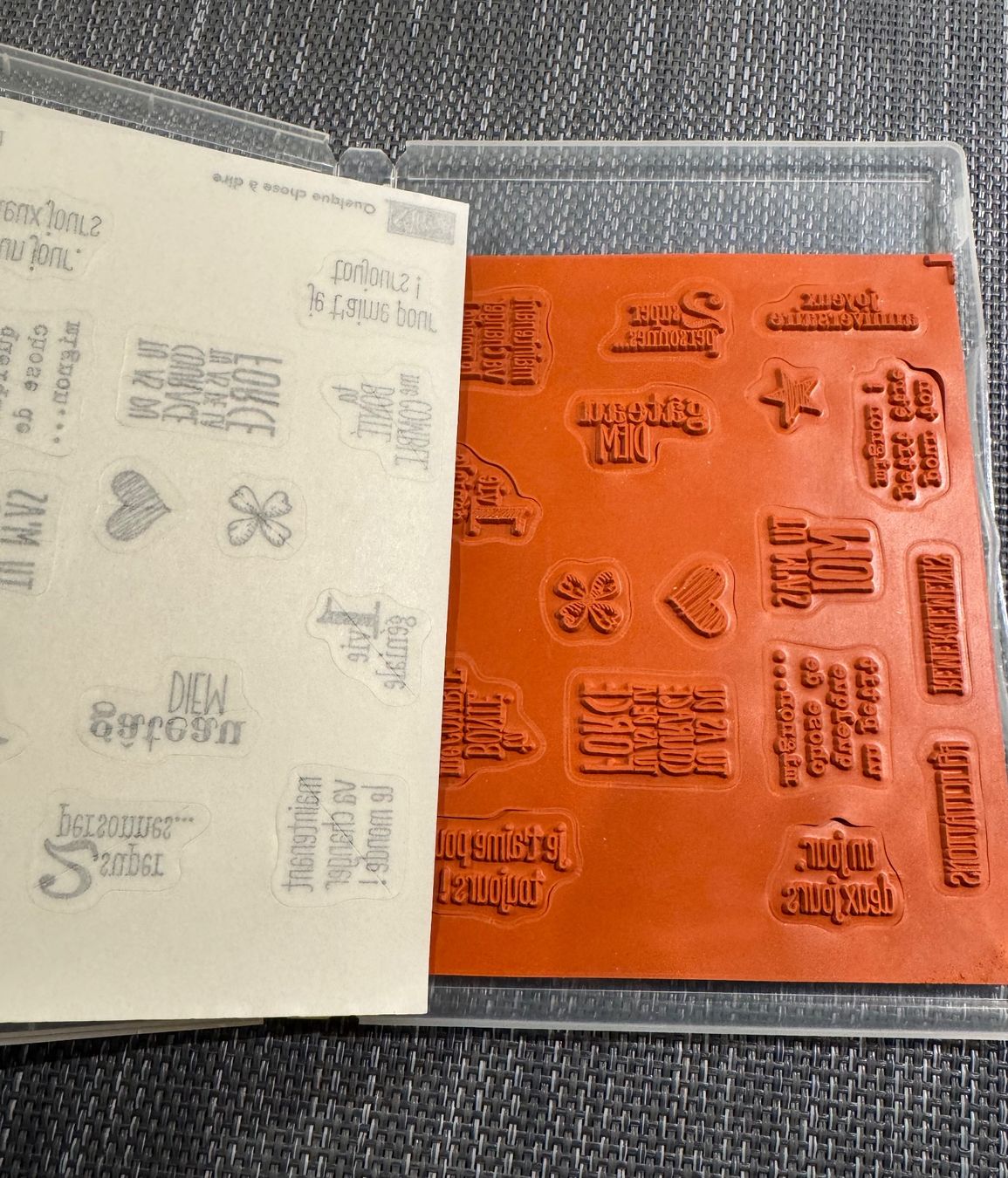 Stampin' up! Timbri: Stampin up Stempel quelque chose a dire – Nuovo (secondo la descrizione) da Gündlischwand venduto da Rebenhof 1