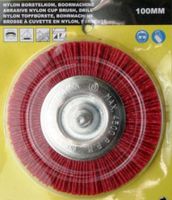 Radbürste Nylon 100mm für Bohrmaschine / Akkuschrauber