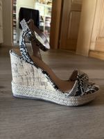Keilabsatz Sandalen New Look Schlangenmuster Grösse 40