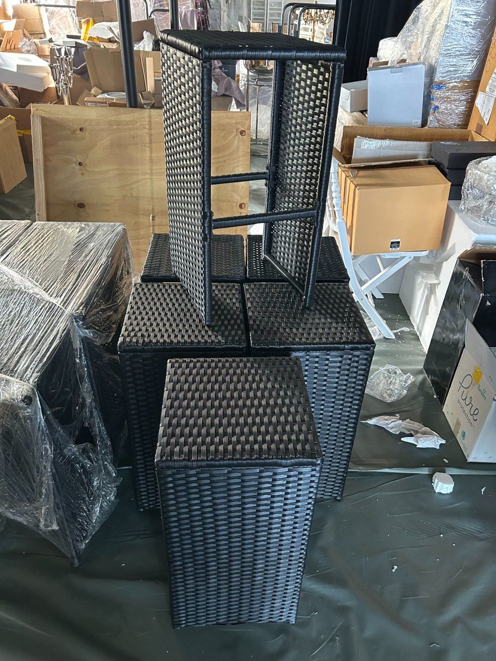 Hocker: Outdoor-, Loungehockerset (6Stk.) – Neu (gemäss Beschreibung) aus Horgen von Unique_23 1