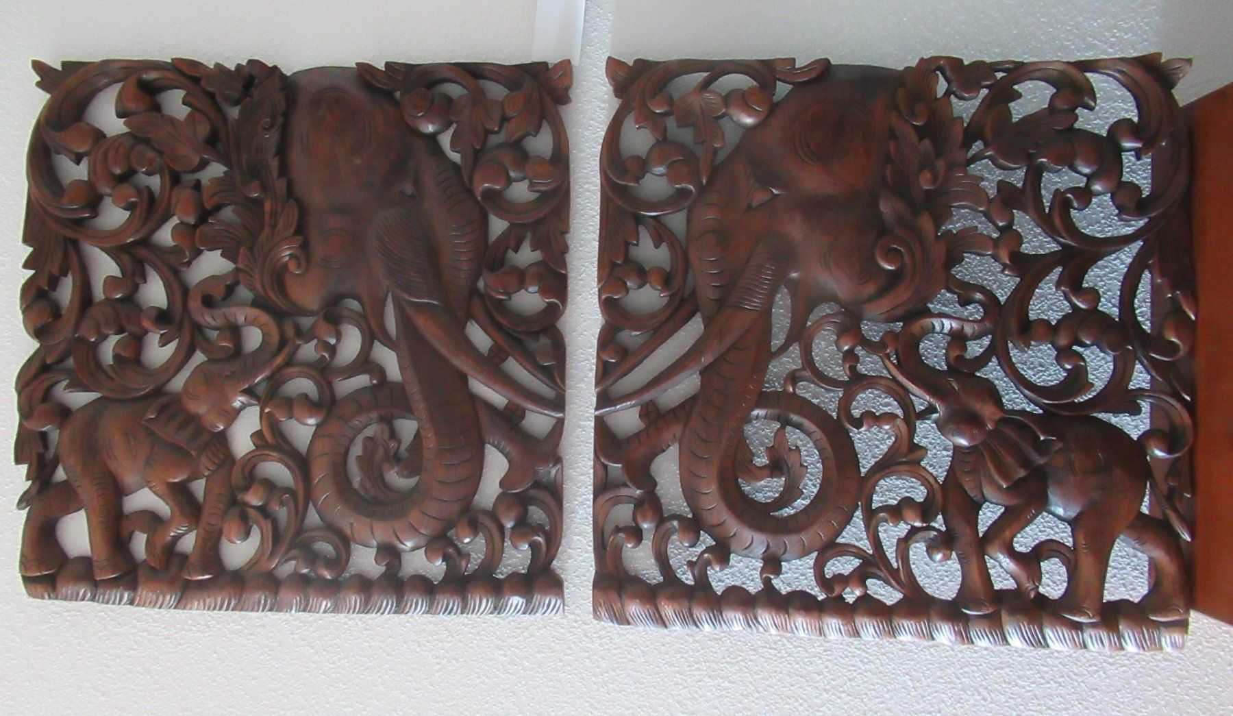 Sculture & Statue: Holzrelief mit Elefanten – Usato da Pratteln venduto da chr_7jbk 3