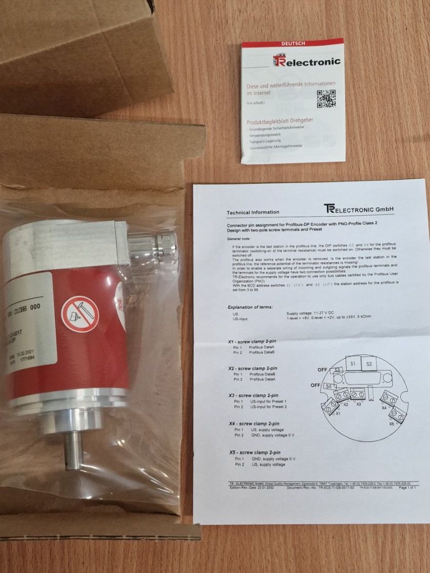 Componenti elettronici: TR Electronic CEV65S Profibus Absolutwertgeber 4096 Schritte – Nuovo e nell'imballaggio originale da Chur venduto da shop.chur 4