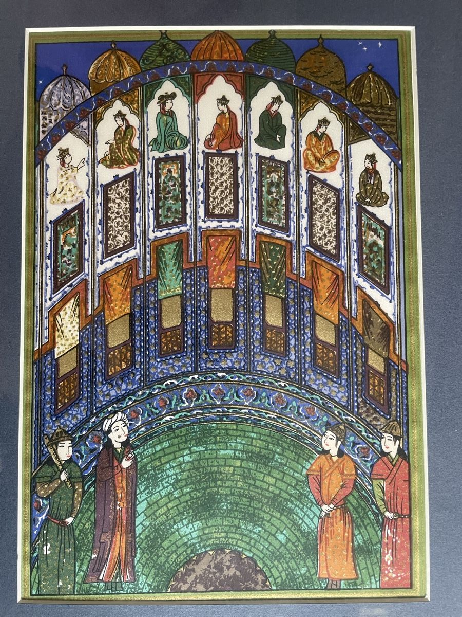 Dipinti: Tableau Ancien Tissu Persan – Usato da Vallamand venduto da Bricbracbroc82 3