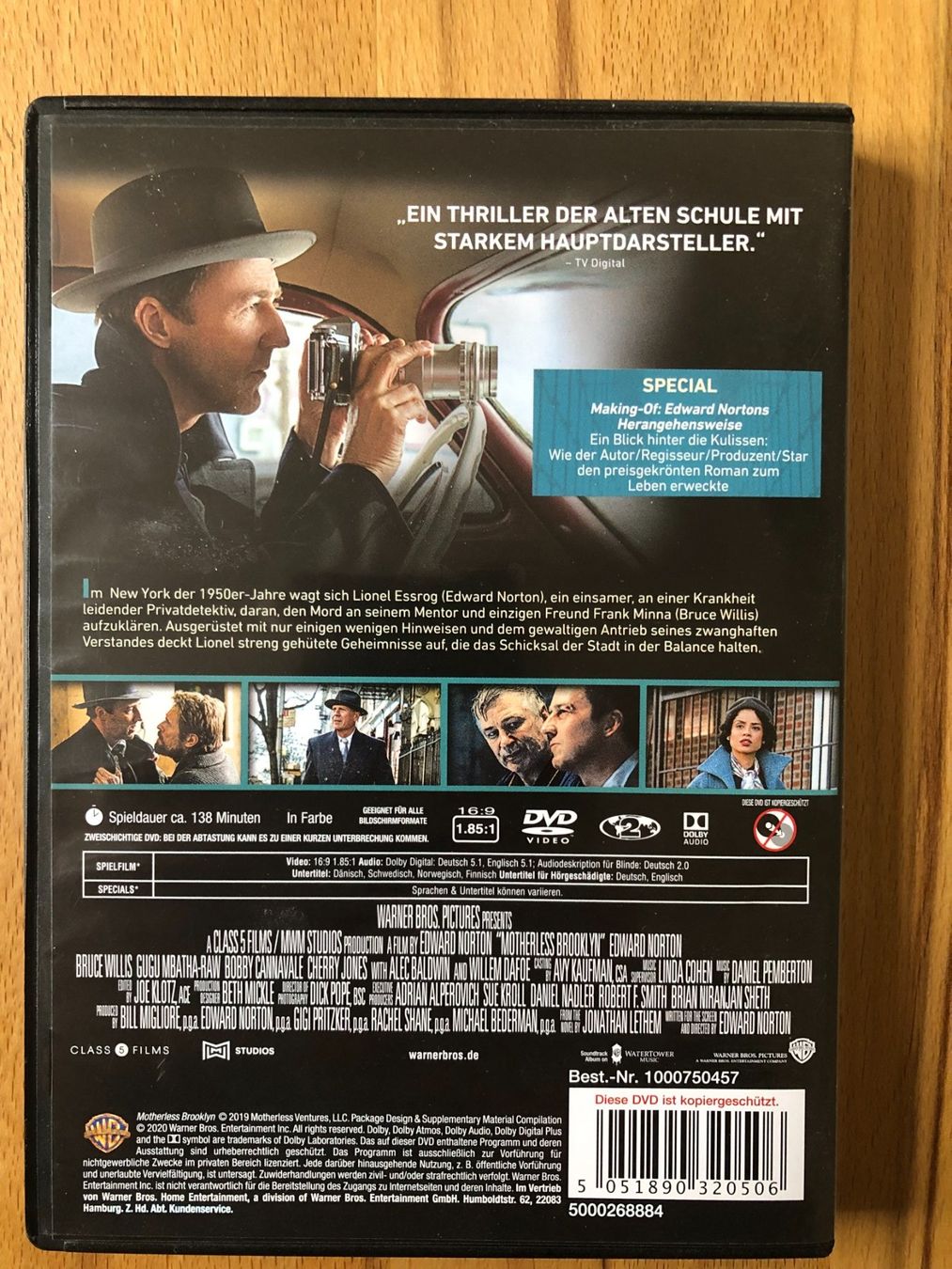 Spielfilme: DVD Motherless Brooklyn – Gebraucht aus Basel von  3