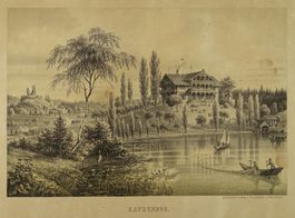 ZÜRICH, REGENSDORF, KATZENSEE, LITHOGRAPHIE VON E. LABHARDT
