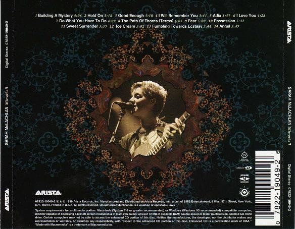 CD: Sarah McLachlan - Mirrorball – Usato da Unterbäch venduto da kolbar 1