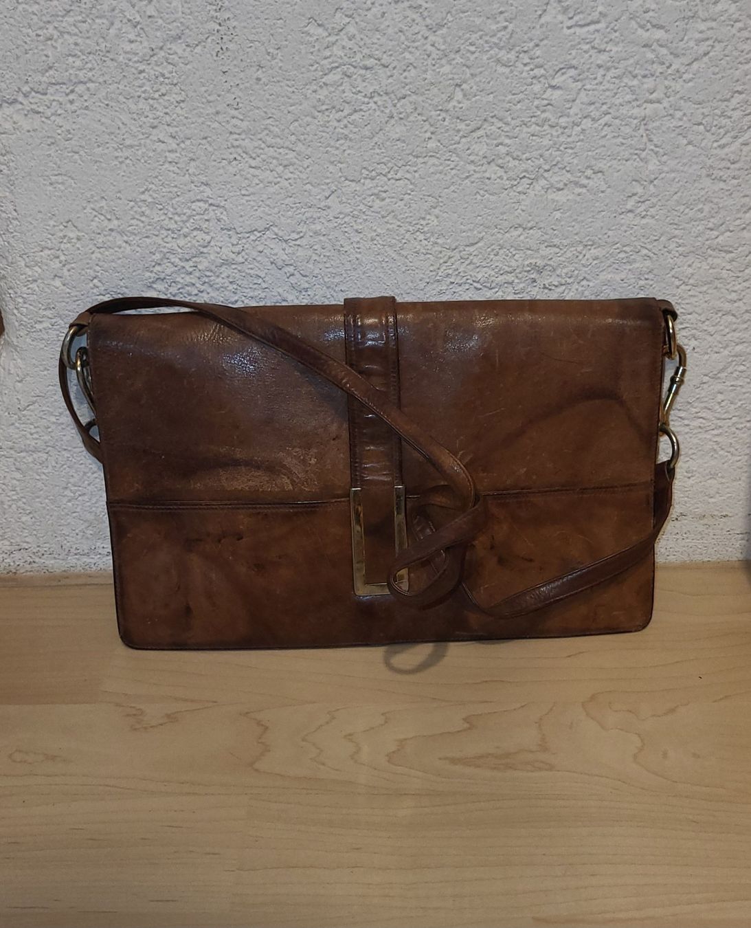 Taschen für Damen: Schicke Vintage Braun Ledertasche – Gebraucht aus Wald ZH von SwissPawnshop 2