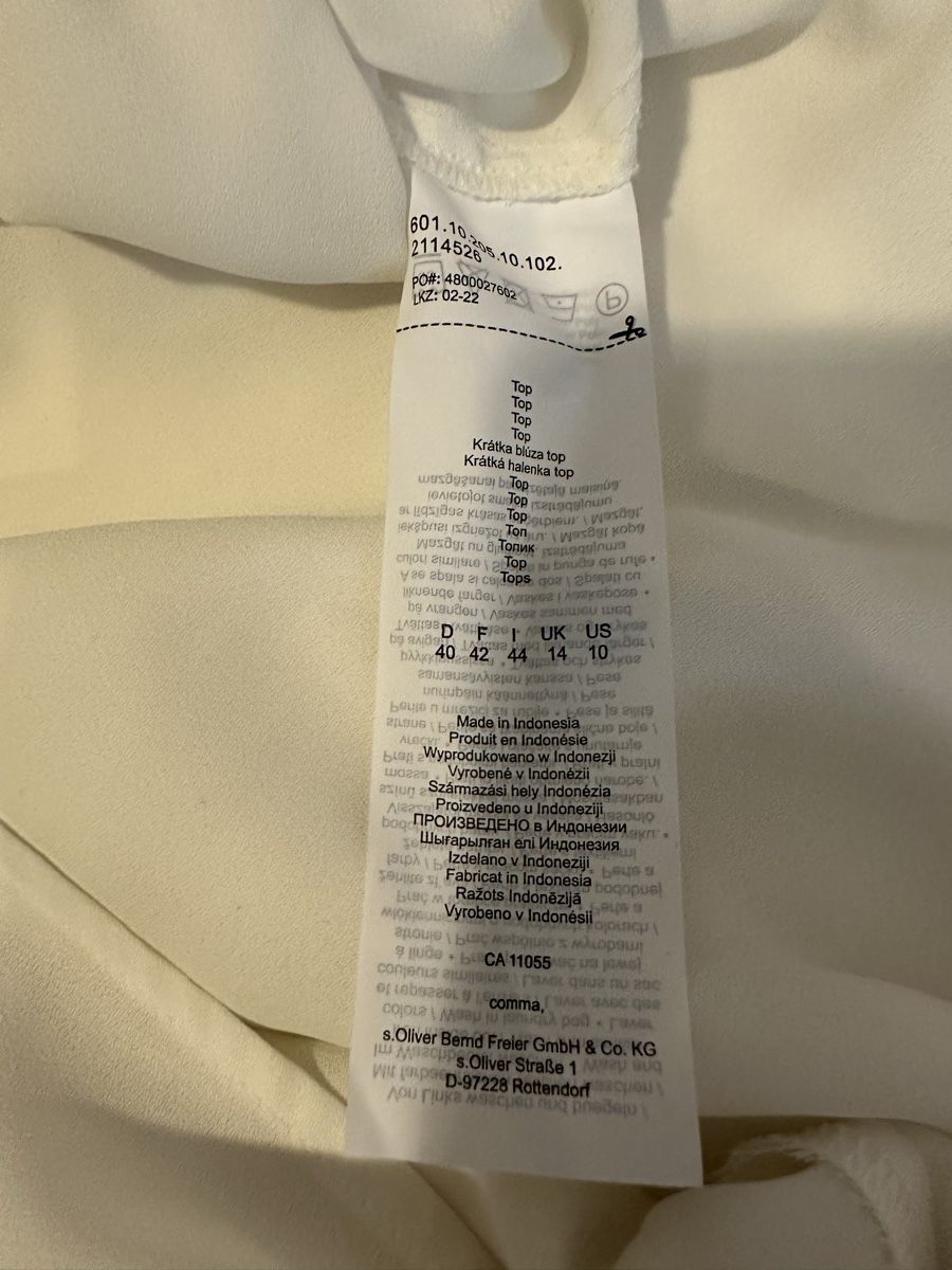 Comma Top: Commas Top, weiss, Gr. 40 - Sommerlich & Elegant! – Usato da Uster venduto da sus_s85n 3