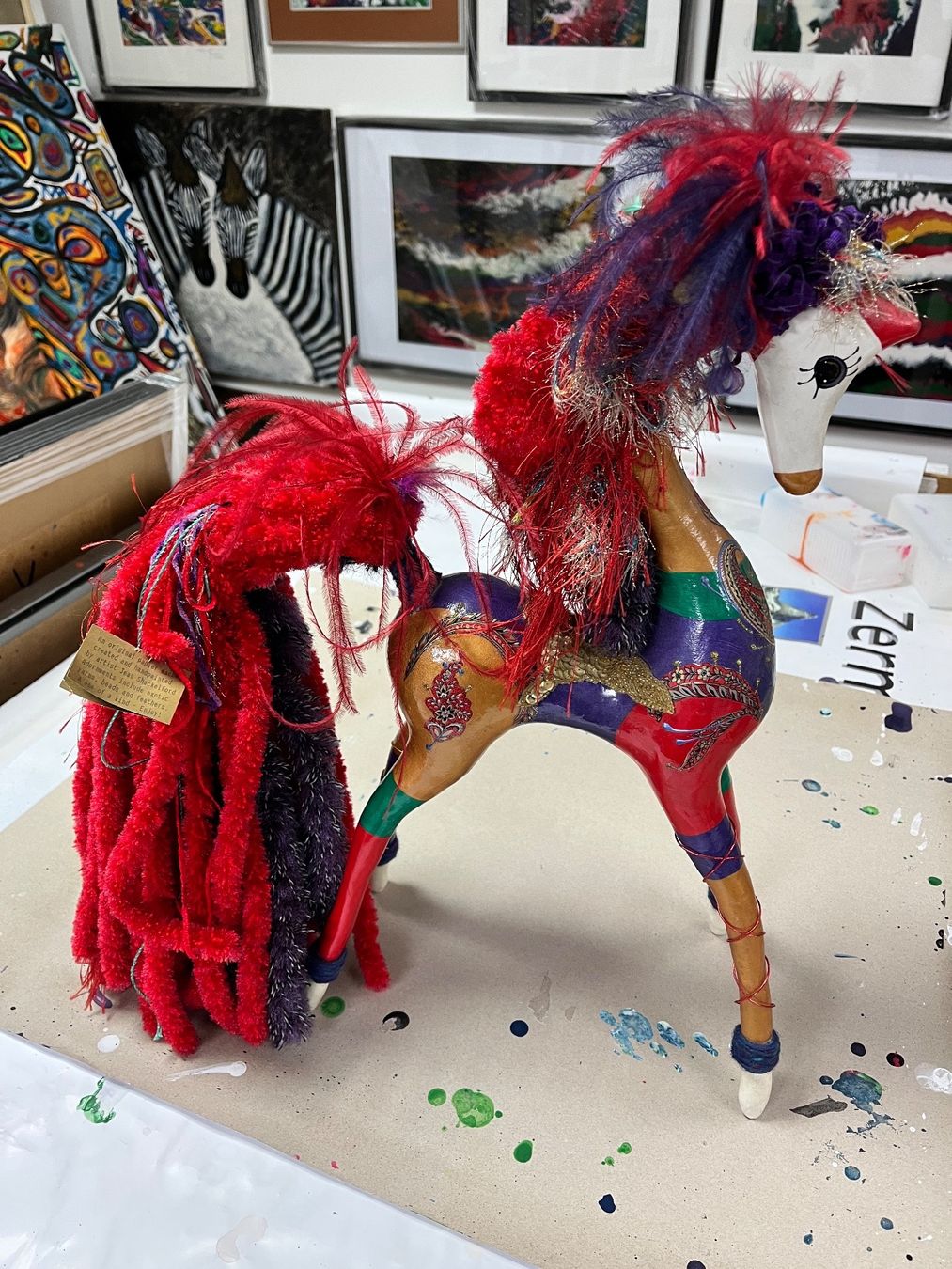 Figuren: Hand gefertigte Pferde Original  🐎 – Gebraucht aus Riehen von mcmal
