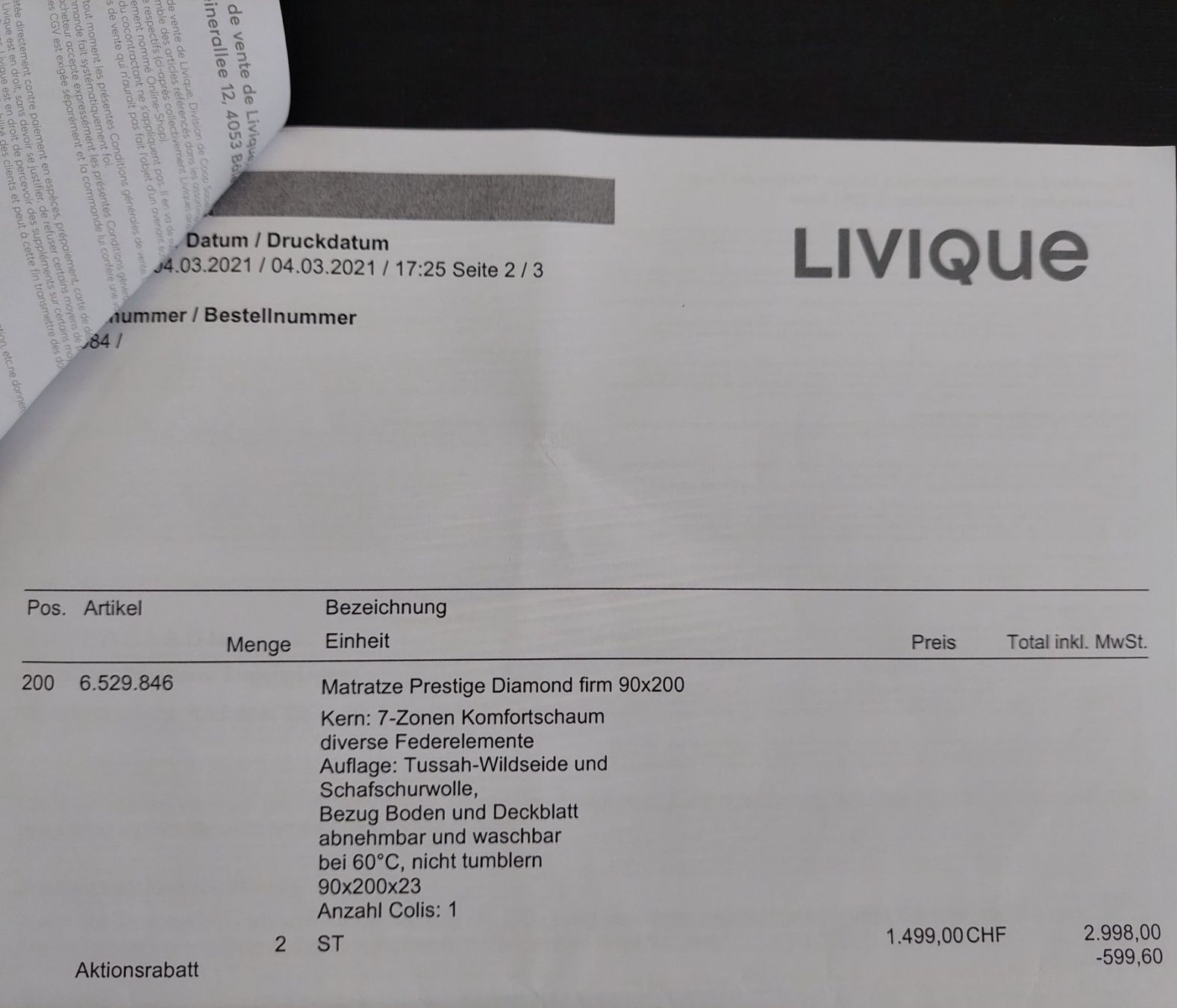 Livique Matratzen: Matrazen inkl. elektrische Lattenröste – Gebraucht aus Berg TG von Peti58 3