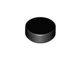 LEGO - 100x Black Tile round 1x1 - 98138 - NEW