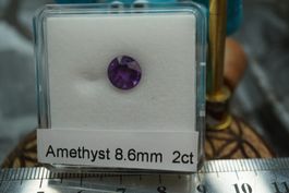 Amethyst Facettiert      6mm   2ct   Räumung