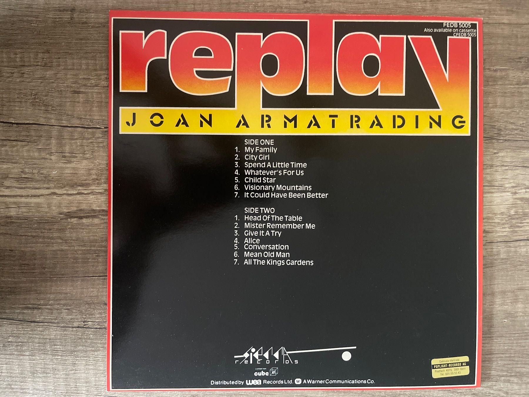 Dischi in vinile: A579/Joan Armatrading - Replay – Usato da Frutigen venduto da Philippe_jsp 1