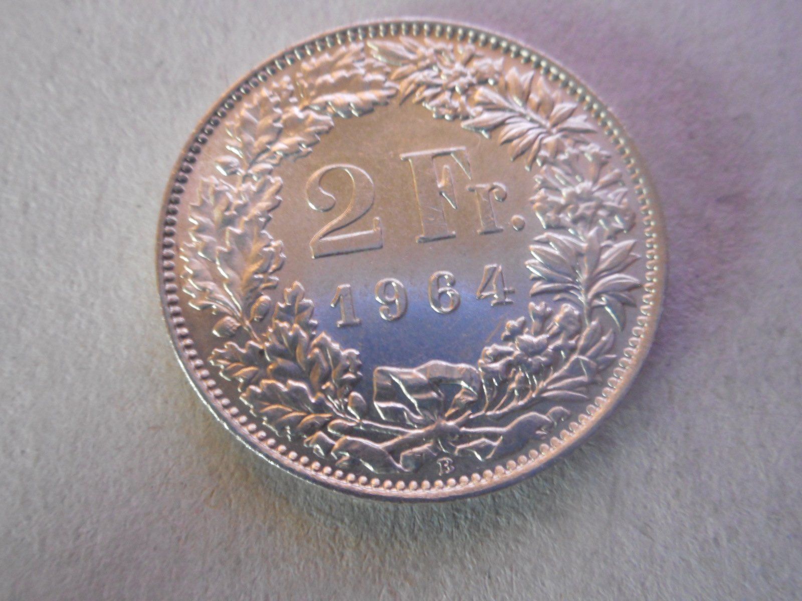 Tutti le monete: 2 Fr. 1964 silber  unz/stgl – Nuovo (secondo la descrizione) da Kriegstetten venduto da pizlad2010 1