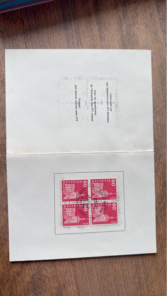 Alle Briefmarken: Schweizer Briefmarken, Bern, 60 Rappen, Helvetia – Gebraucht aus Rudolfstetten von mittendrin