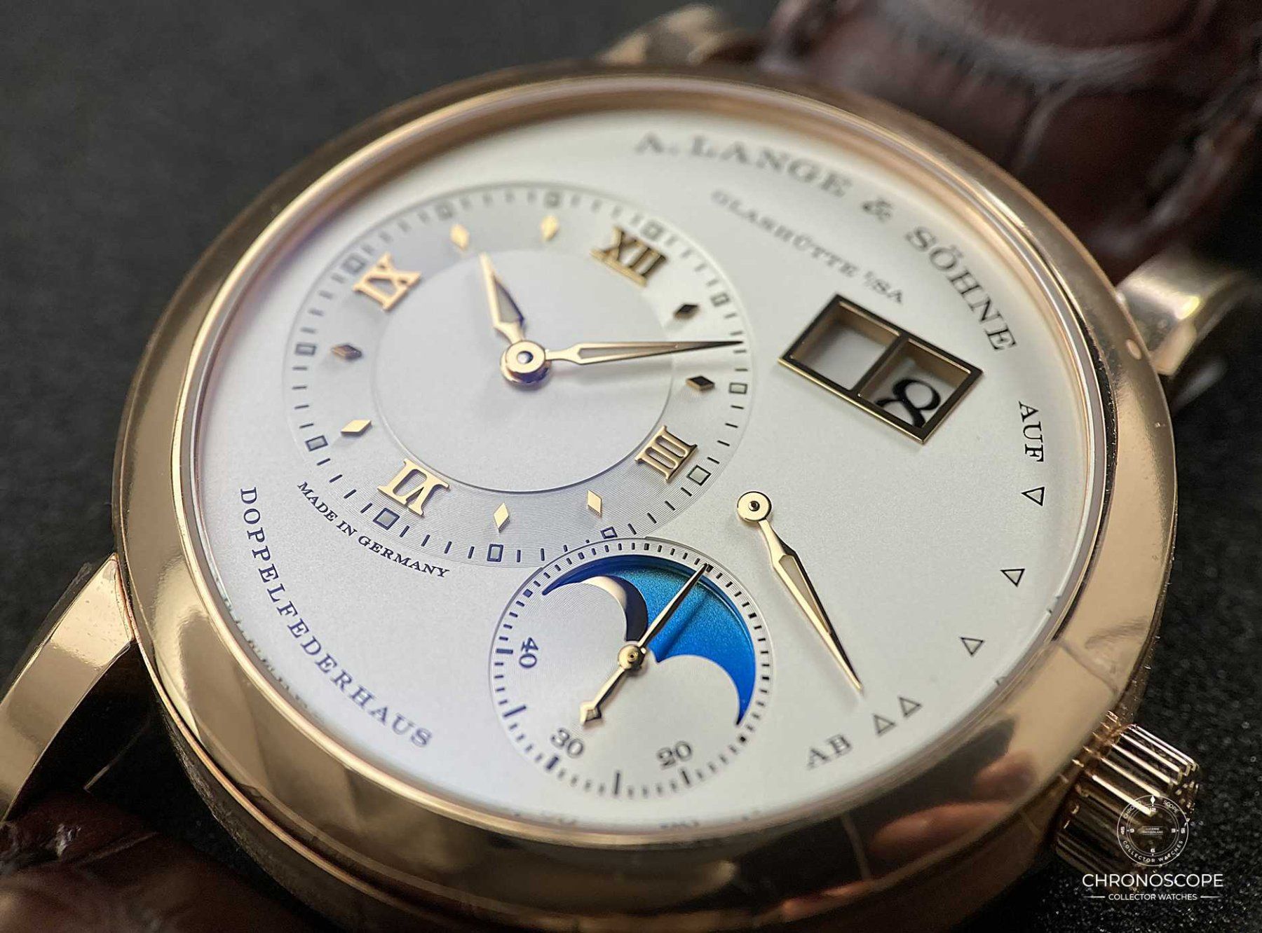 A. Lange & Söhne Orologi: A. Lange and Söhne Lange 1 Moonphase, ref.192.032 – Nuovo e nell'imballaggio originale da Luzern venduto da ChronoScope6004 2