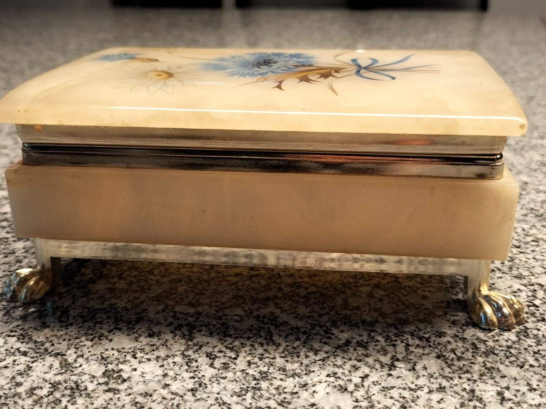 Portagioie: Schöne Schmuckdose mit Blumenmotiv – Usato da Innerberg venduto da simon30432 5