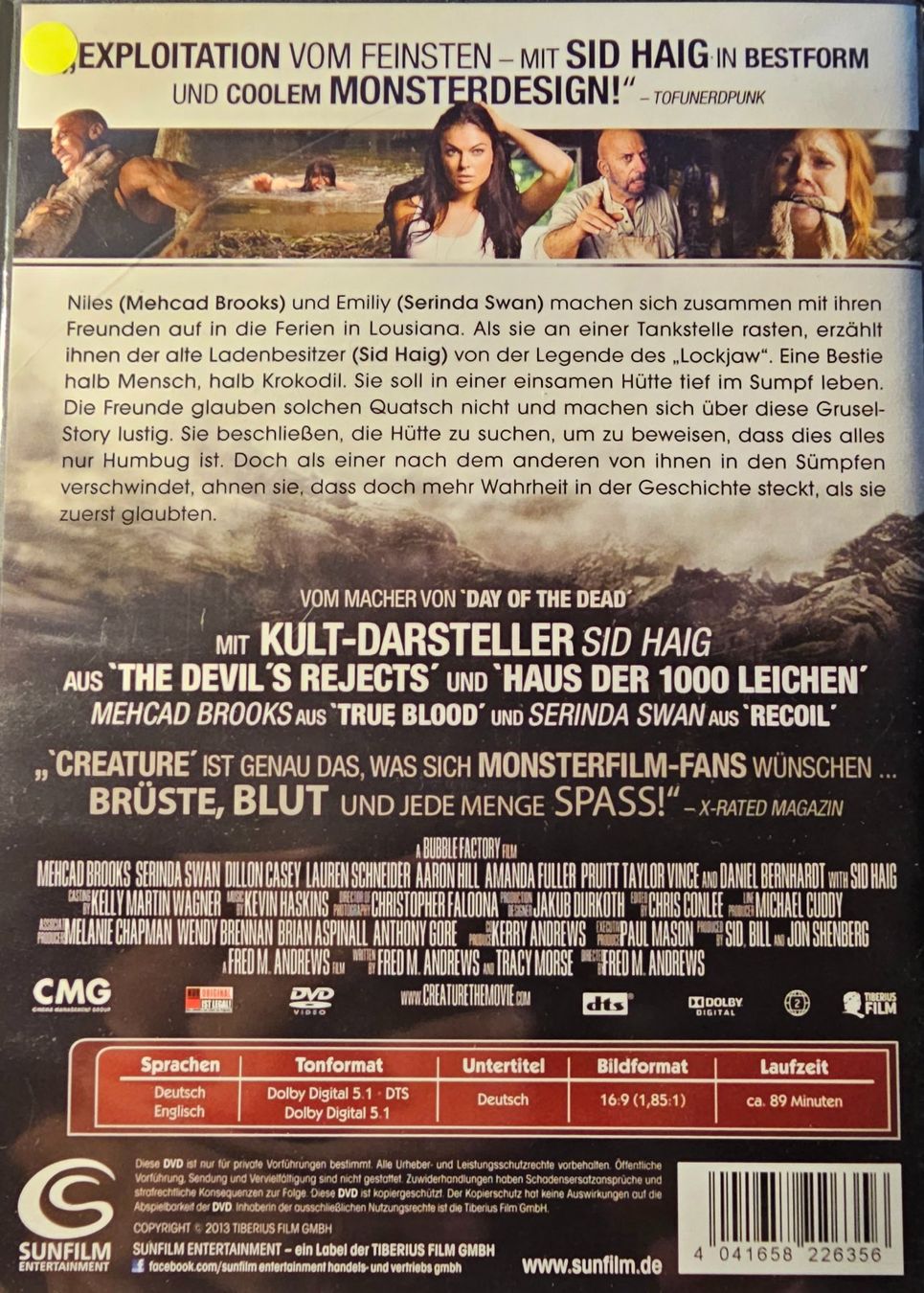 Tous les DVDs: Creature – D'occasion à Wahlen b. Laufen par Cg10 1