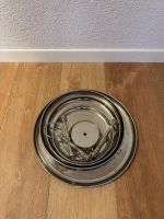 Etagere aus Edelstahl