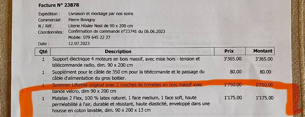Hüsler Nest Materassi: Matelas Hüsler Nest – Usato da Le Mont-Pèlerin venduto da syl_62w8 2