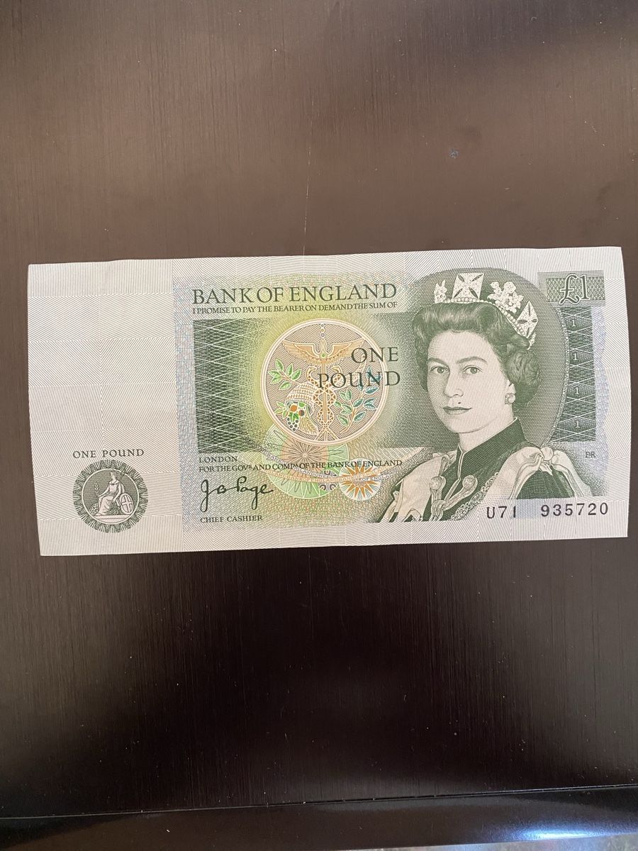 Banconote: Royaume-Uni, RARE Billet de Banque 1 Pound – Nuovo (secondo la descrizione) da Corsier-sur-Vevey venduto da Ginoarturo