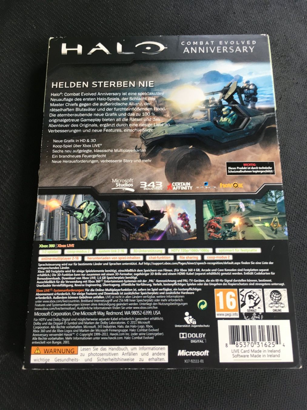 Microsoft Giochi: Halo Combat Evolved Anniversary - Xbox 360 Game – Usato da St.Gallen venduto da Punktchen01 2