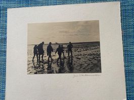 4 Antike Fotos Nordsee ca. Mitte letztes Jh