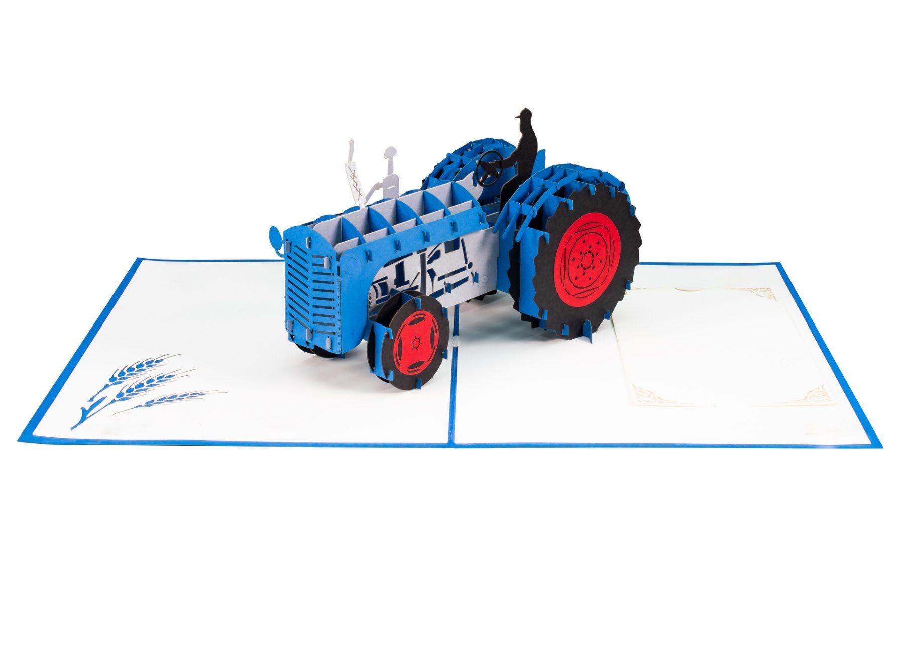 Cartoline: 3D-Traktor Pop-Up Karte, Blauer Traktor – Nuovo e nell'imballaggio originale da Dietikon venduto da Beni2025