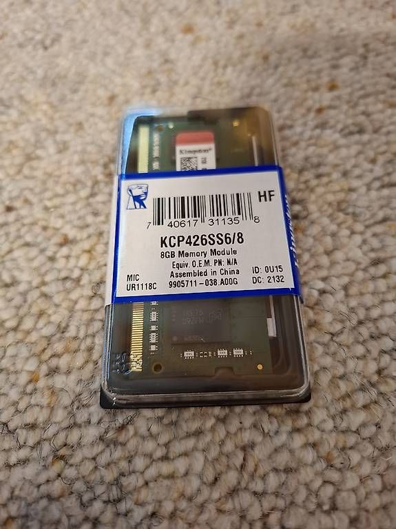 Memoria / RAM: Kingston SO-DDR4 8GB – Usato da Chur venduto da Josefina11
