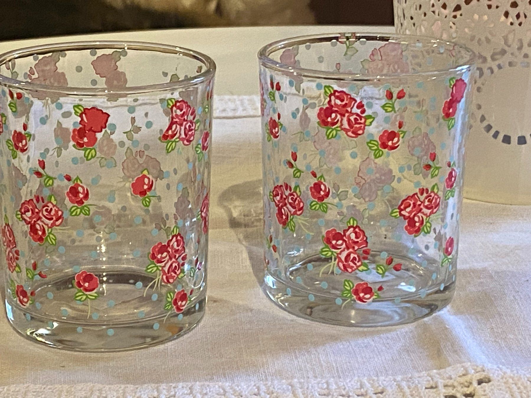 Kerzenständer: WINDLICHTER ROSEN,2ER-SET – Neu (gemäss Beschreibung) aus Meienried von ManuelaBoutique 7