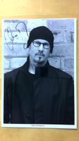 Chris Thompson, Original Autogramm auf Grossfoto in s/w