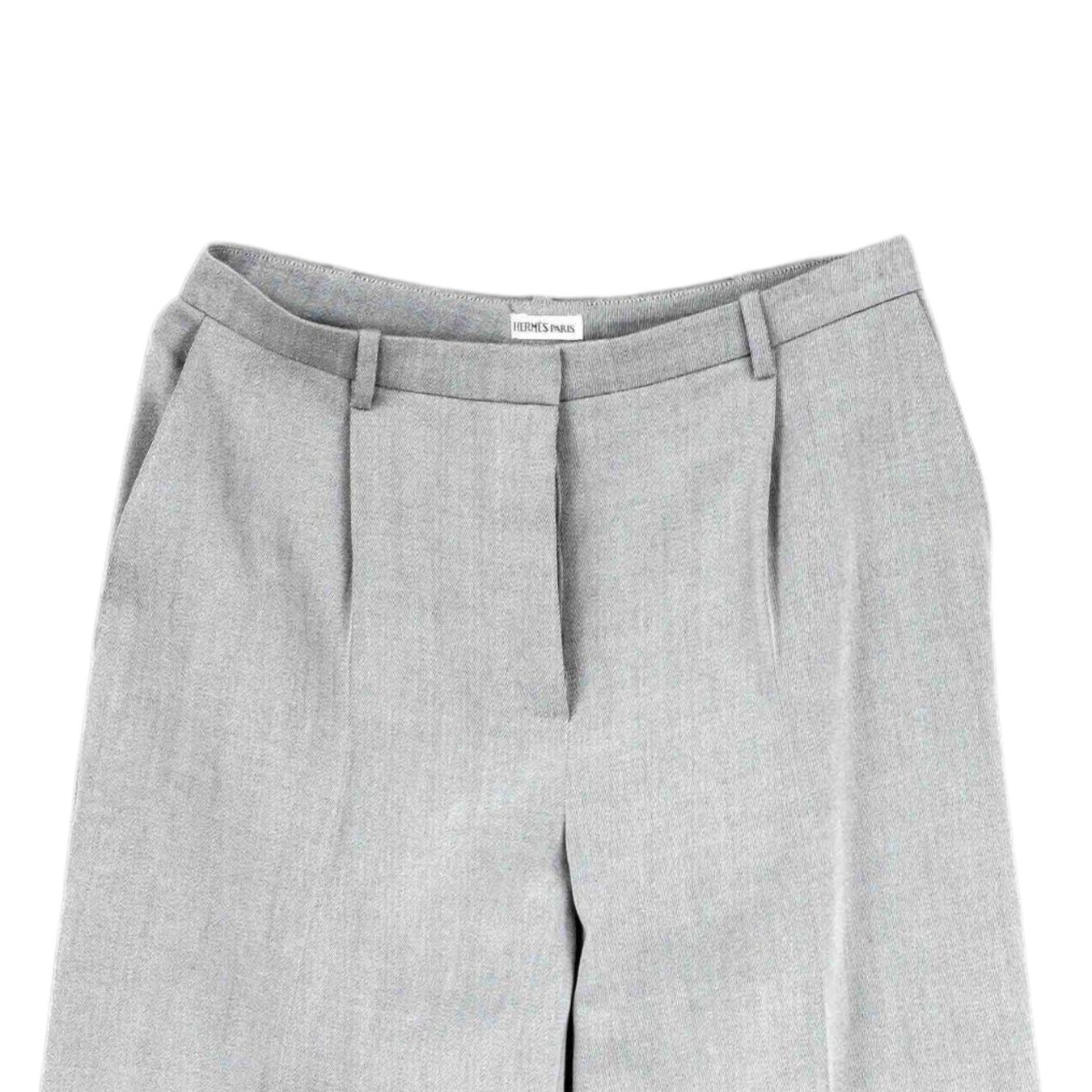 Hermès Pantaloni: Hermes trousers / pantalons light gray wool – Nuovo (secondo la descrizione) da Morges venduto da Audemars07 1