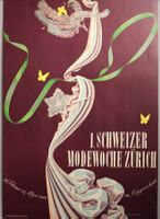 1. Schweizer Modewoche Zürich Original Plakat