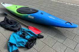 TOP Kajak Dagger Komplettset Schwimmweste Helm Paddel