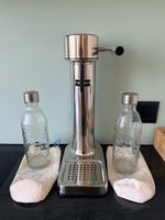 Aarke Wassersprudler Edelstahl mit 2 Flaschen guter Zustand